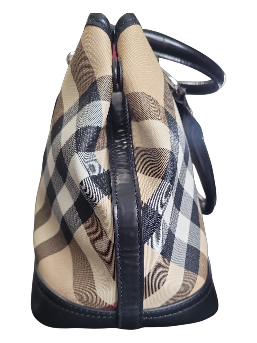 Burberry Super Nova Check Chester Satchel M - Picture 5 of 12